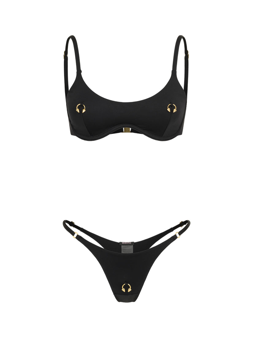 PIERCING GOLD SWIM SET