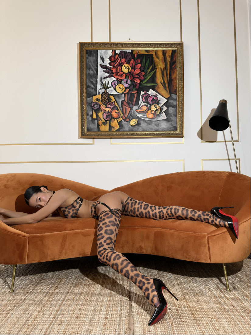 SET LEOPARD WITH BELT