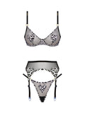 LOVE LEOPARD BELTED SET