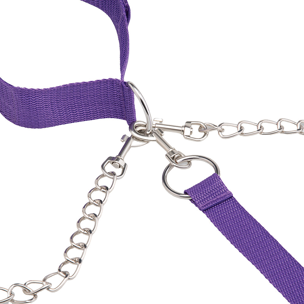 VIOLET COLLAR AND CUFF SET
