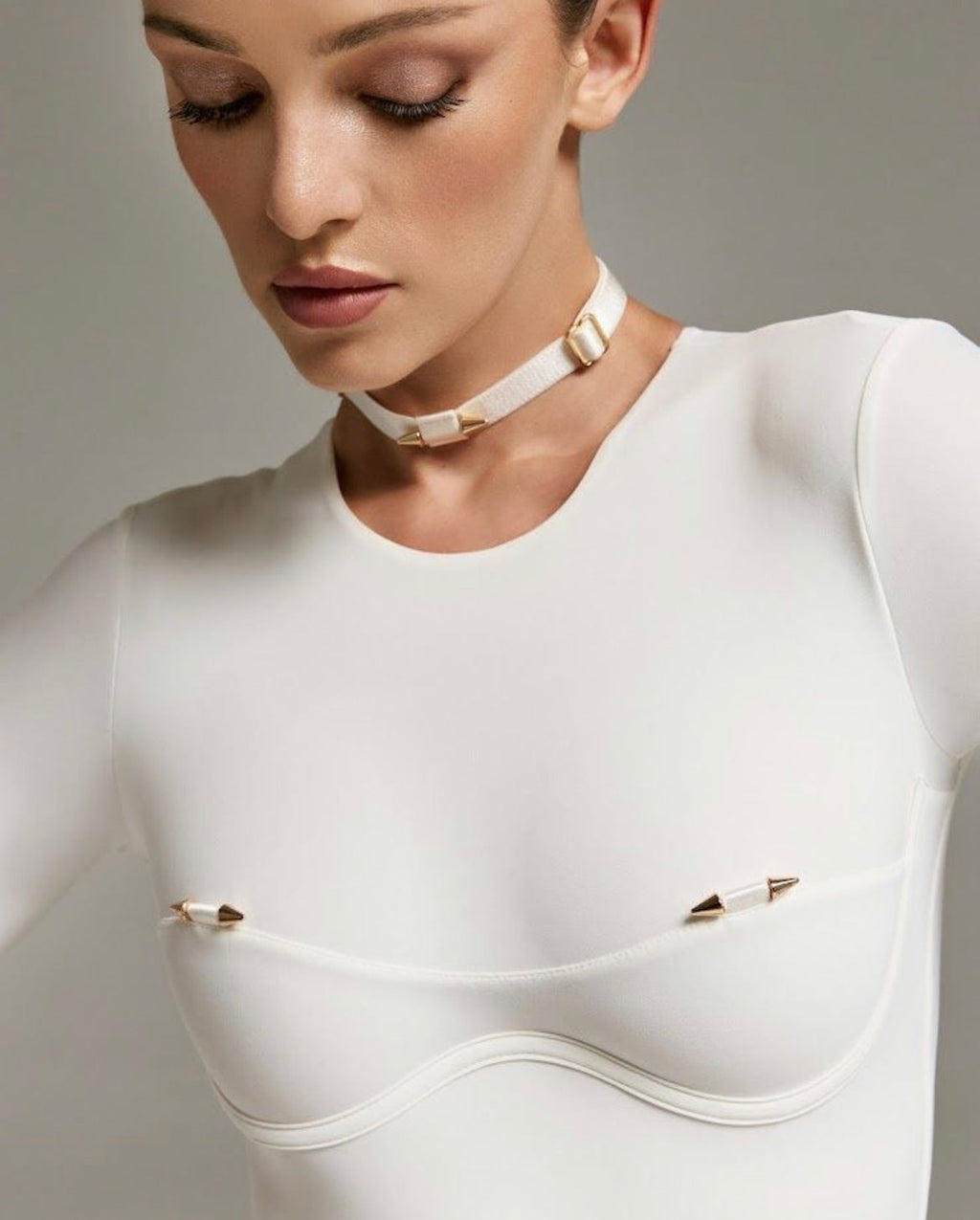 ENIGMA BLANC LONG SLEEVE BODYSUIT