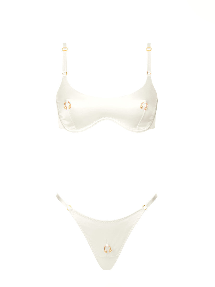 SET PIERCING WHITE GOLD