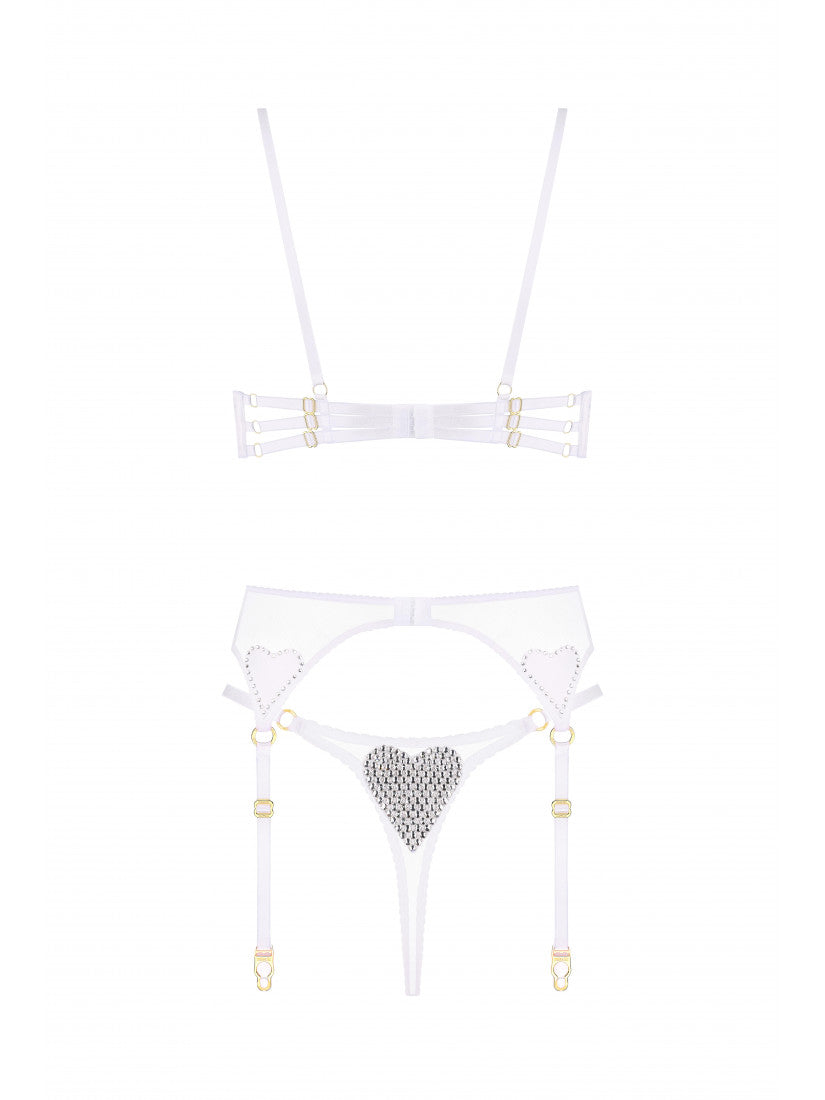 SET LOVE CRISTAL WHITE WITH BELT