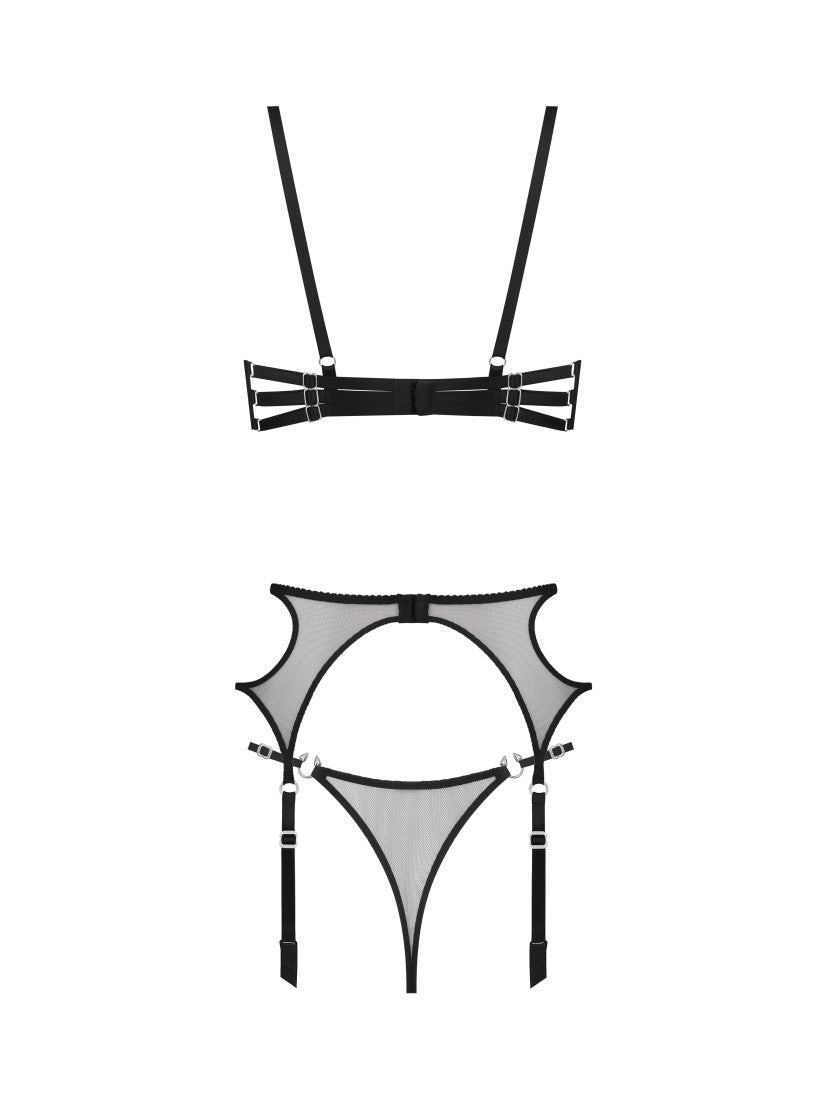 SET PIERCING SILVER WITH BELT