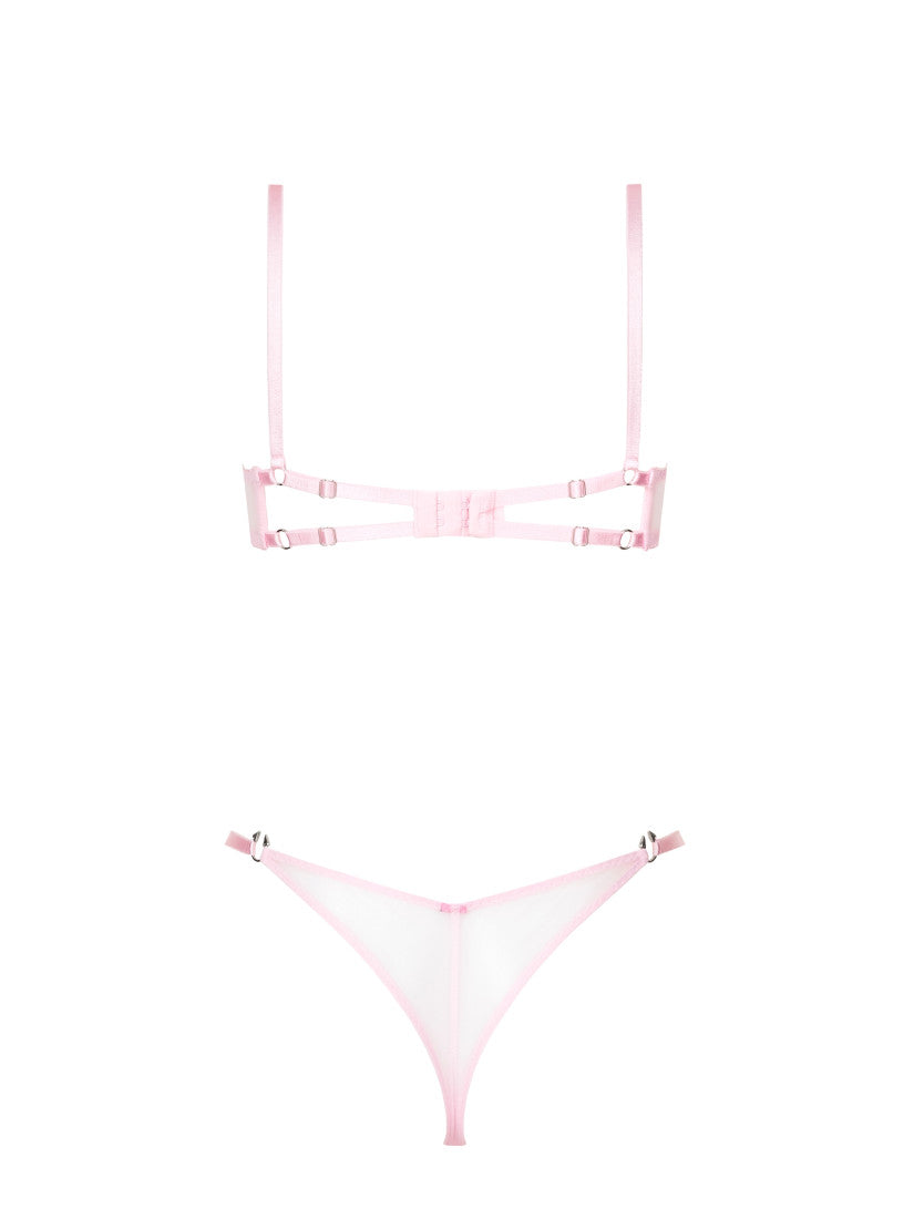 SET PIERCING PINK SILVER