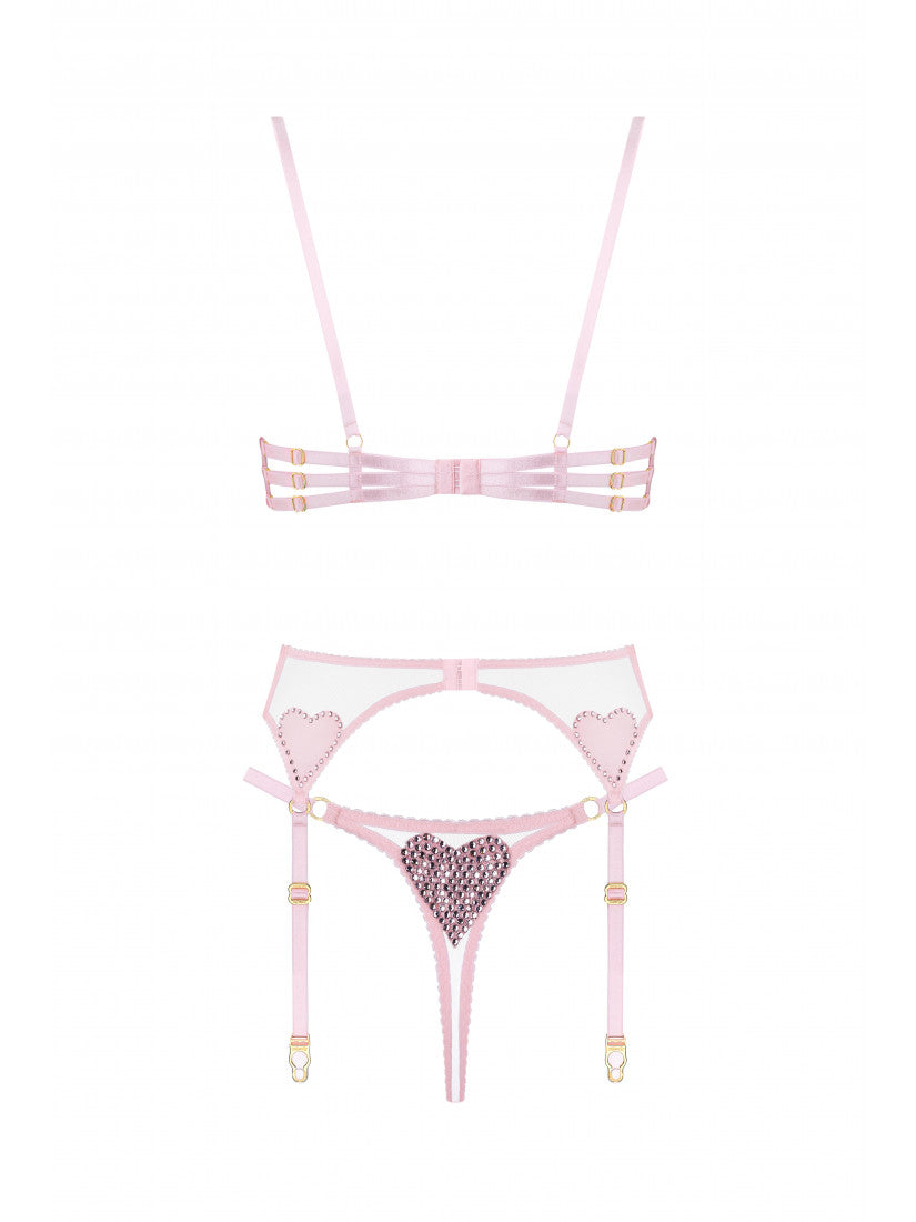 SET LOVE CRISTAL PINK WITH BELT