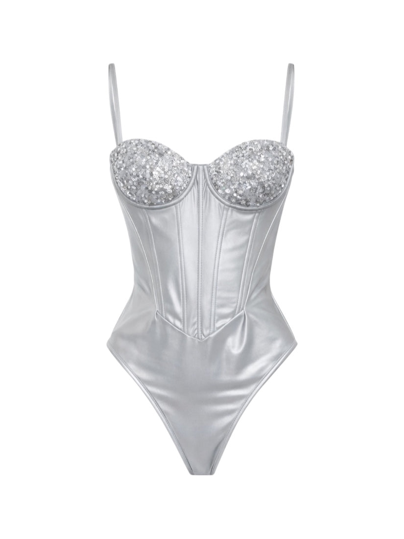 BODYSUIT RIVIERA SILVER