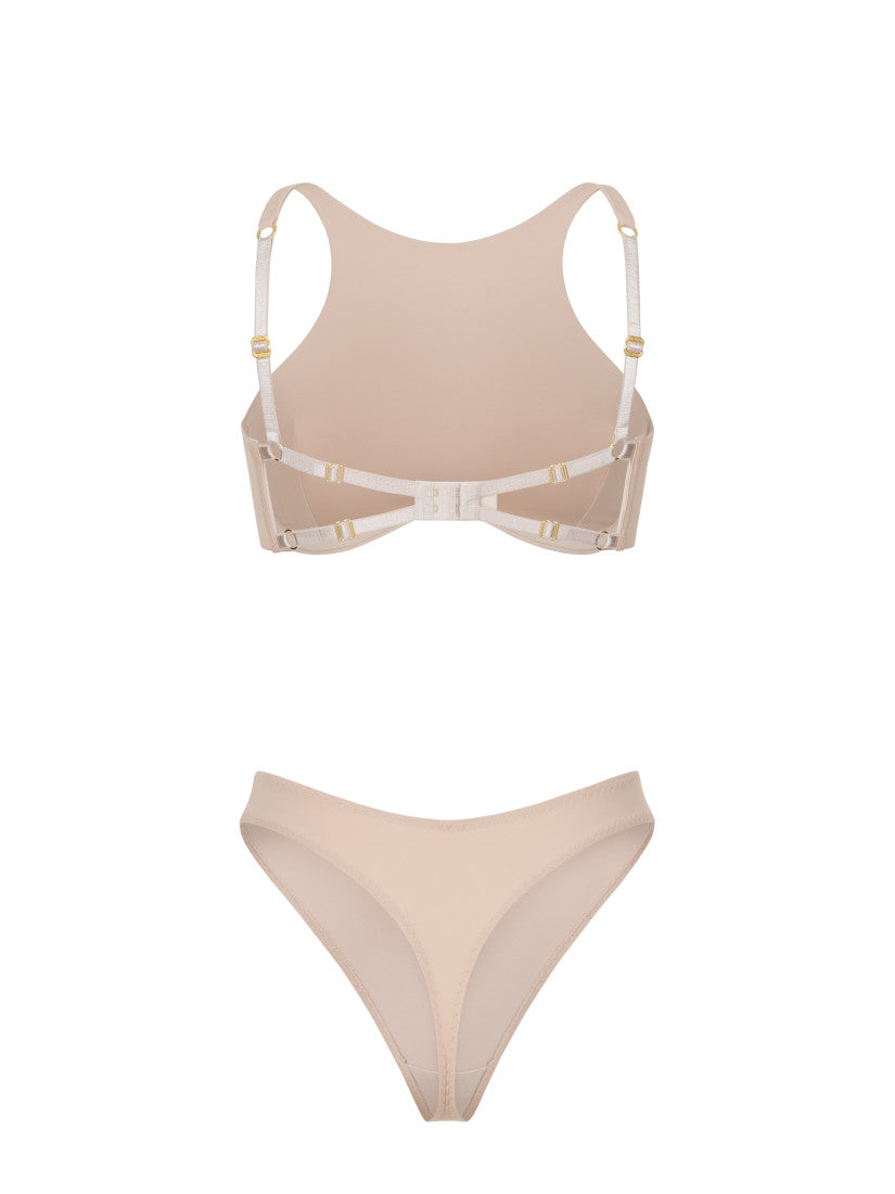 SWIM HALTER PIERCING NUDE