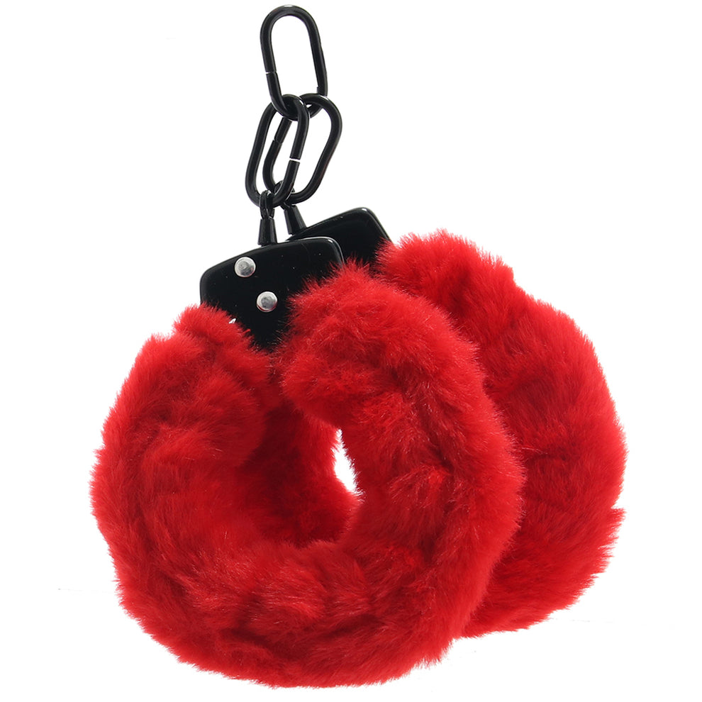 RED FUR CUFFS