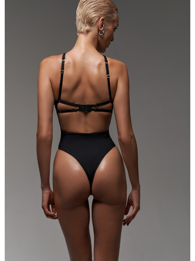 PIERCING BLACK BODYSUIT